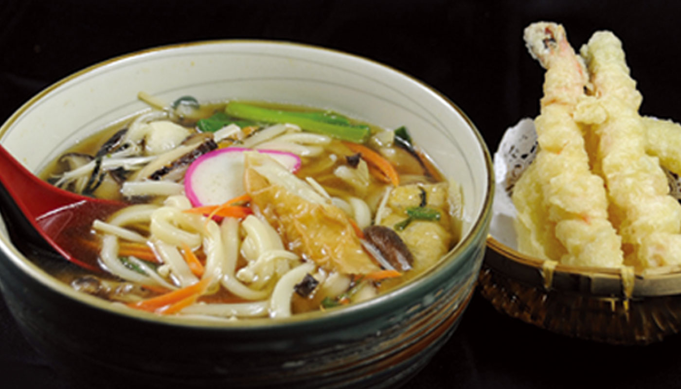 Order Tempura Udon food online from Tomo Japanese Cuisine store, Troy on bringmethat.com