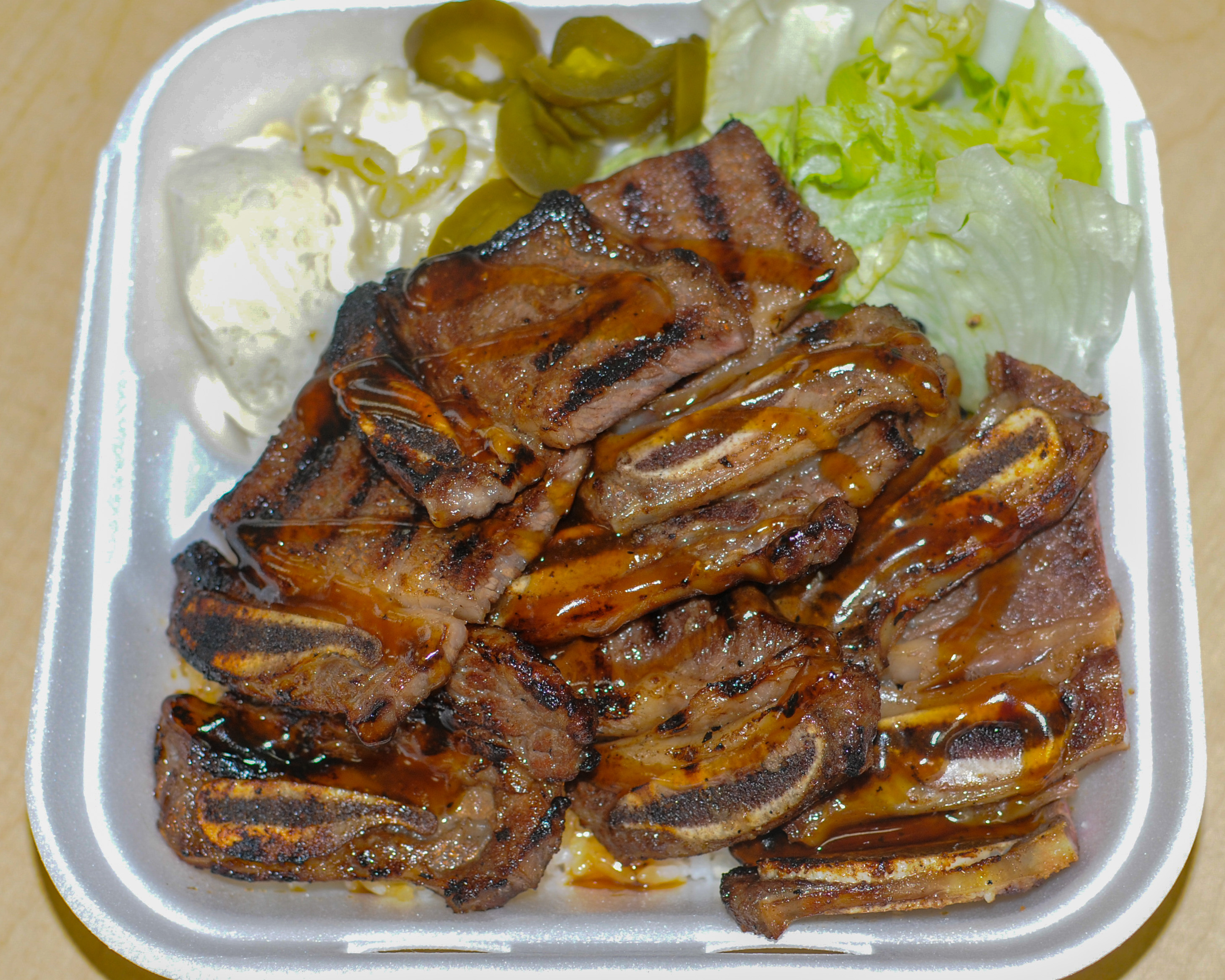 Order #3. BBQ Rib Plate food online from Don Teriyaki store, Wilmington on bringmethat.com