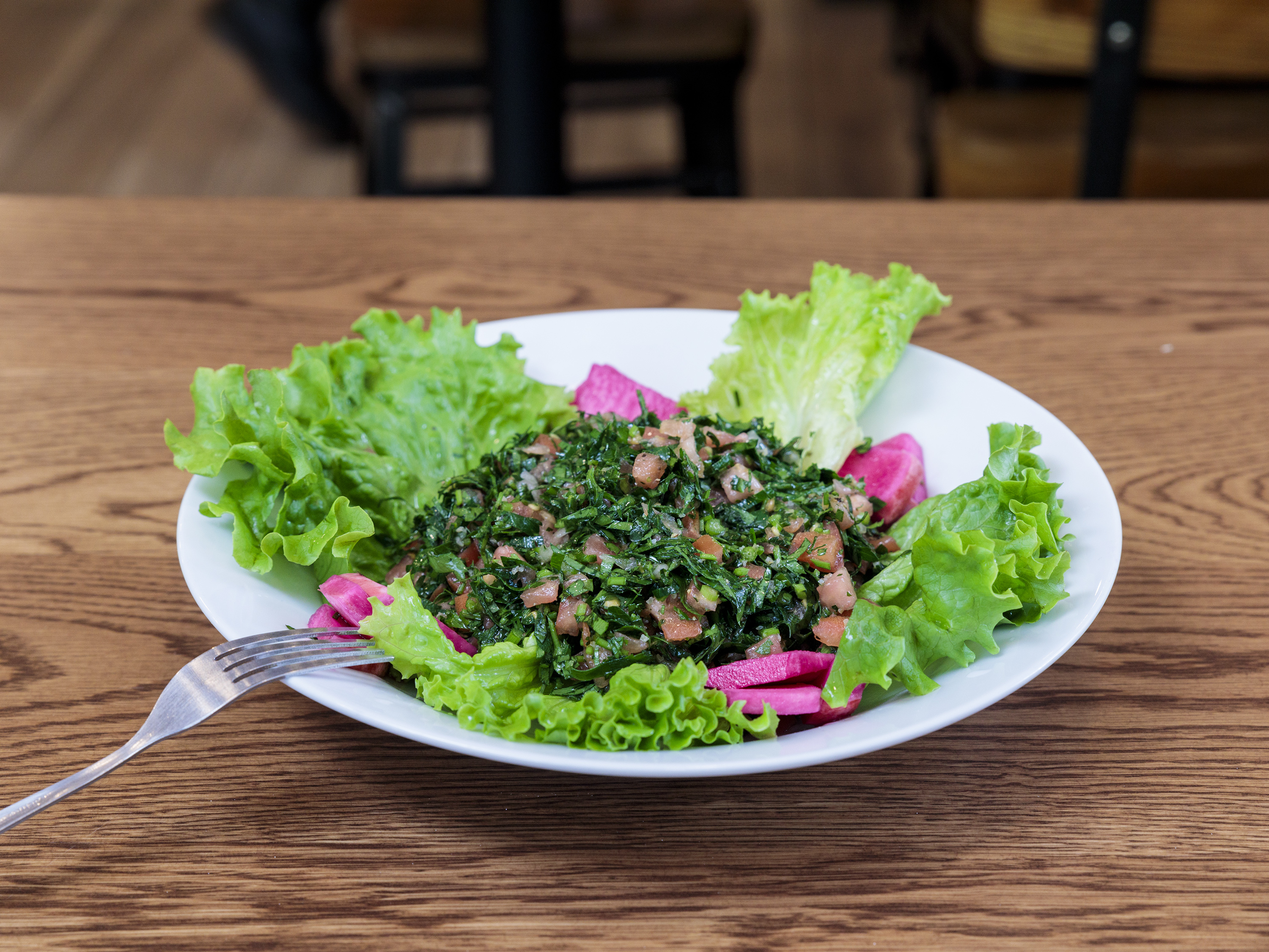 Order Tabbouleh food online from Layla's Falafel store, Fairfield on bringmethat.com