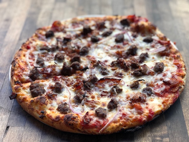 Order Bacon Cheeseburger Pizza food online from Pizanos Pizza store, Reno on bringmethat.com