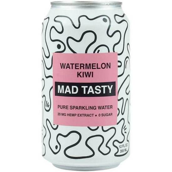 Order Mad Tasty Sparkling Water - Watermelon Kiwi food online from IV Deli Mart store, Goleta on bringmethat.com
