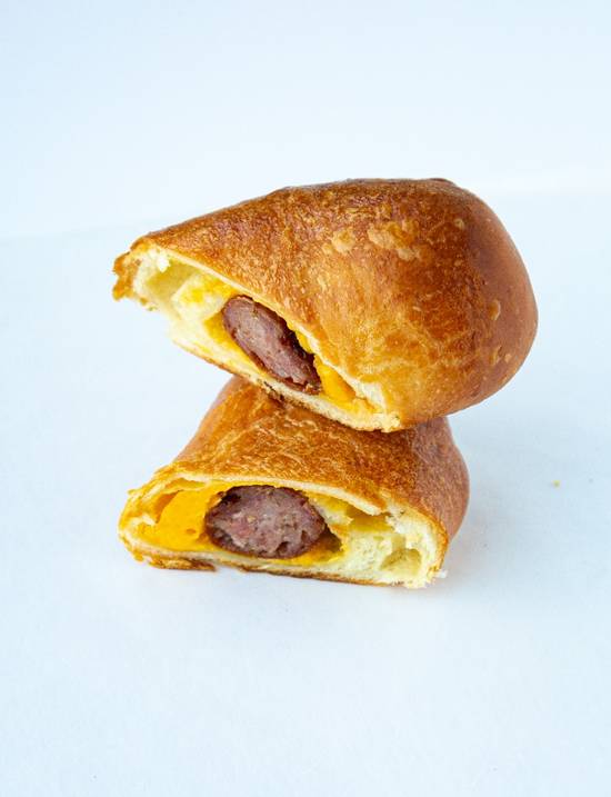 Order Kolache Sausage & Cheese food online from Hero Doughnuts store, Homewood on bringmethat.com
