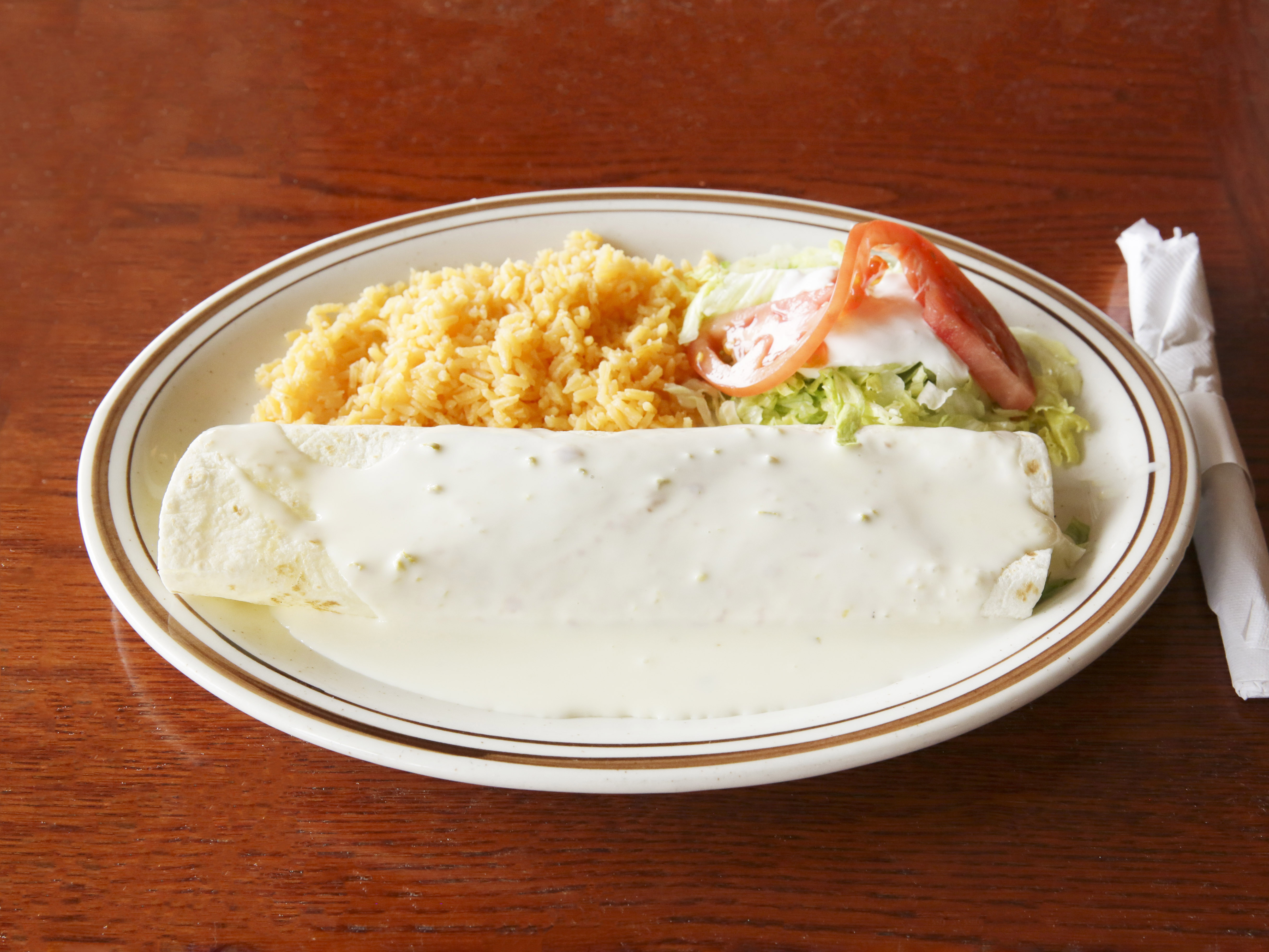 Order Cheese Steak Burrito food online from Pastorcito Mexican Restaurant store, Green Bay on bringmethat.com