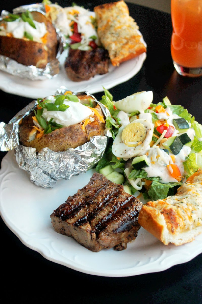 Order Stuffed Baked Potato with Caesar Salad food online from Sutton cafe store, New York on bringmethat.com