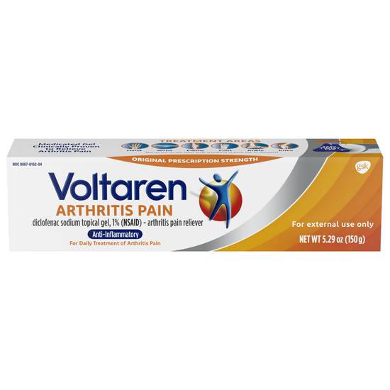 Order Voltaren Topical Pain Relief Gel for Arthritis (5.3 oz) food online from Rite Aid store, Warren on bringmethat.com