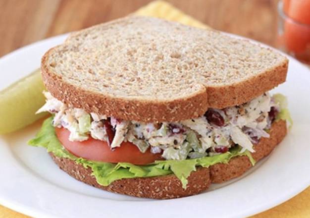 Order Homemade White Meat Chicken Salad Sandwich food online from Cafe On Main store, Woodbridge Township on bringmethat.com