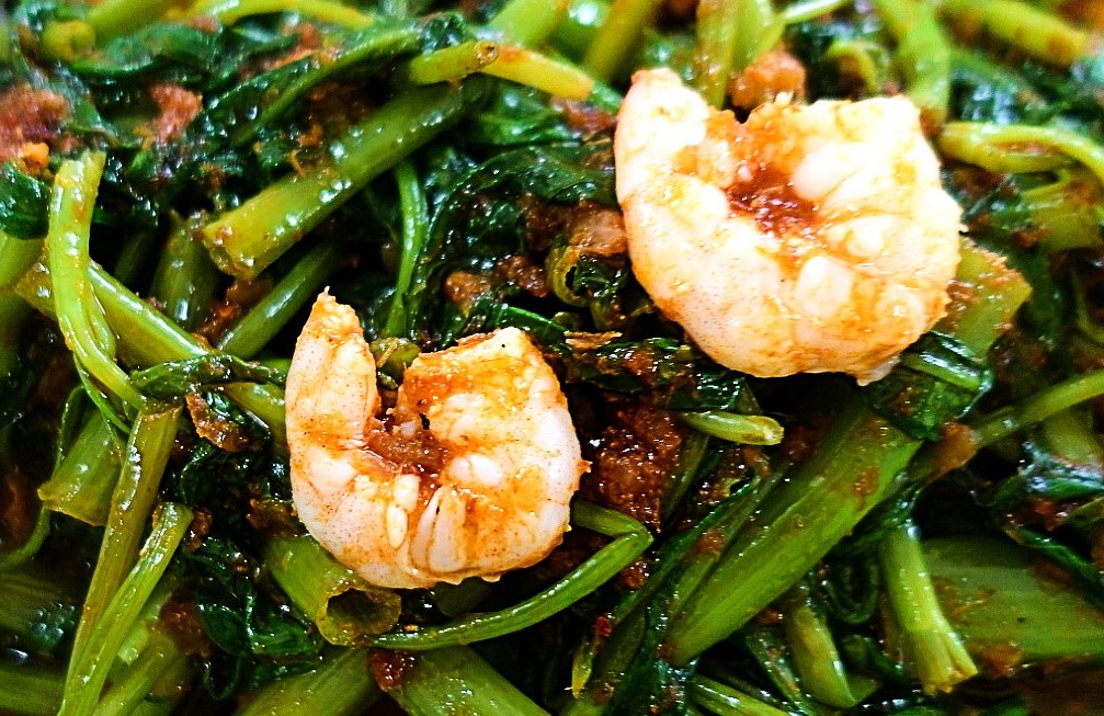 Order V2. Water Spinach with Sambal Shrimp food online from Secret Recipe Asian Bistro store, Plano on bringmethat.com