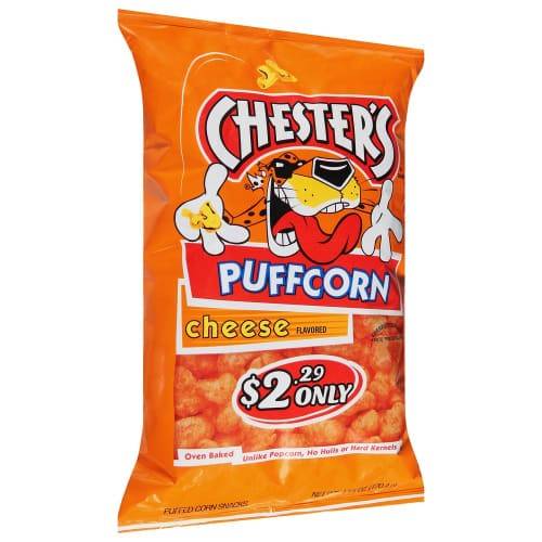 Order Chester's · Cheese Flavored Puffcorn (4.3 oz) food online from Mesa Liquor store, Mesa on bringmethat.com