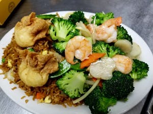 Order L19. Moo Goo Shrimp food online from China Restaurant store, Roseville on bringmethat.com
