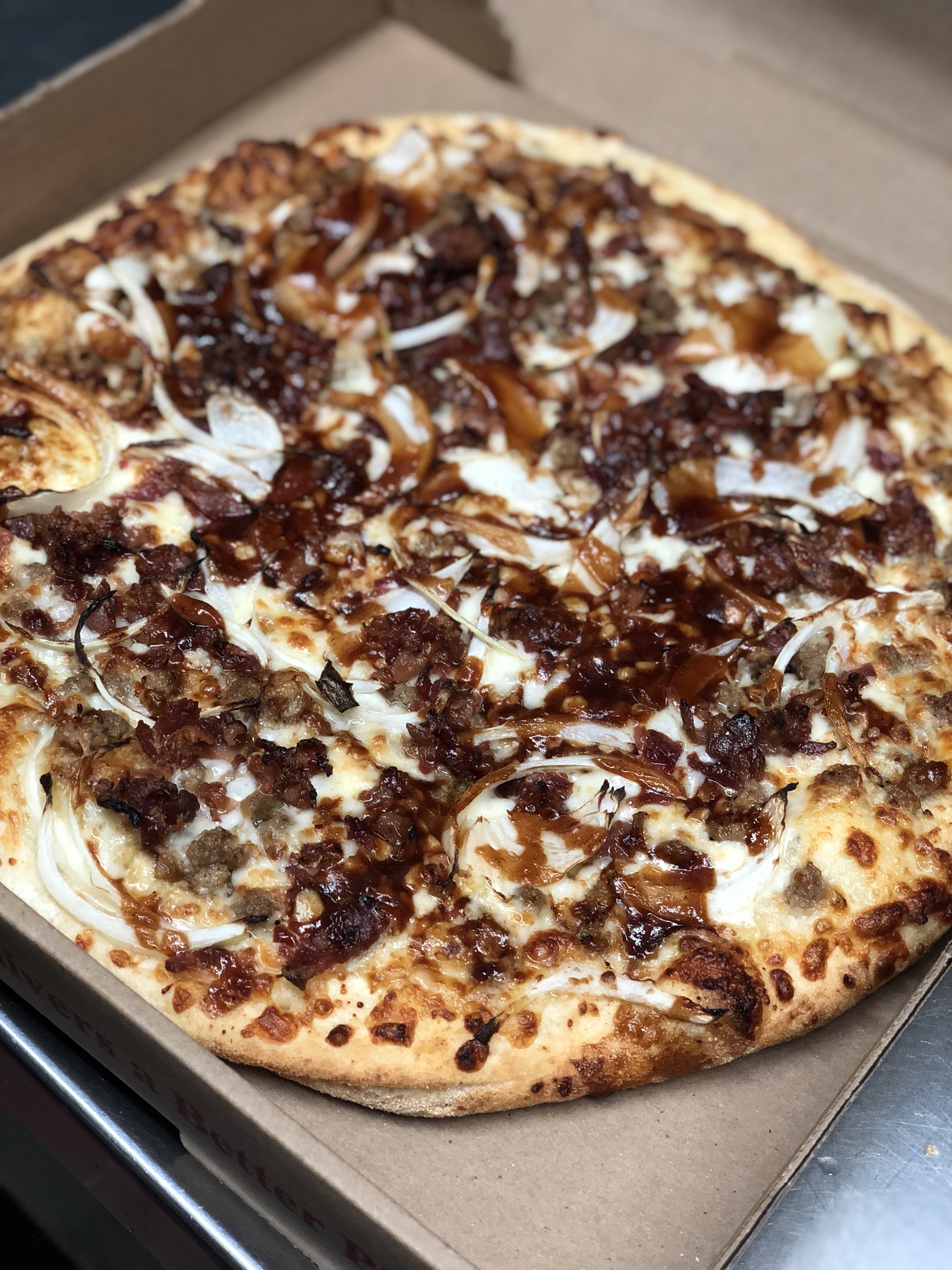 Order Smokey BBQ Chicken Pizza food online from Ronzio Pizza & Subs store, Warwick on bringmethat.com