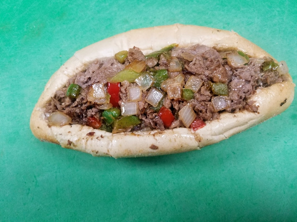 Order 8" Pepper Cheesesteak food online from Taste of Philly store, Fort Collins on bringmethat.com