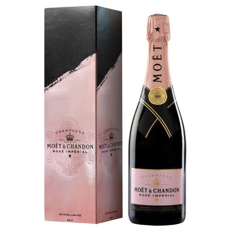 Order Moet and Chandon Rose Imperial 750 ml. food online from Village Wine & Spirits store, Ventura on bringmethat.com