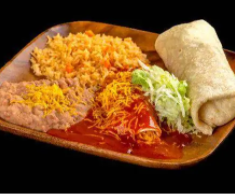 Order 19. Burrito and Enchilada Combo food online from Filiberto Mexican Restaurant store, Gilbert on bringmethat.com