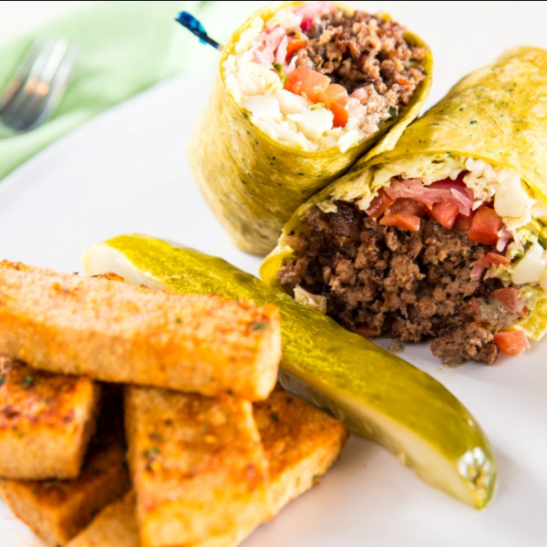 Order Cajun Angus Wrap food online from Greens and Proteins store, Las Vegas on bringmethat.com