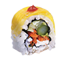 Order TROPICAL ROLL food online from Sushi Zushi store, San Antonio on bringmethat.com