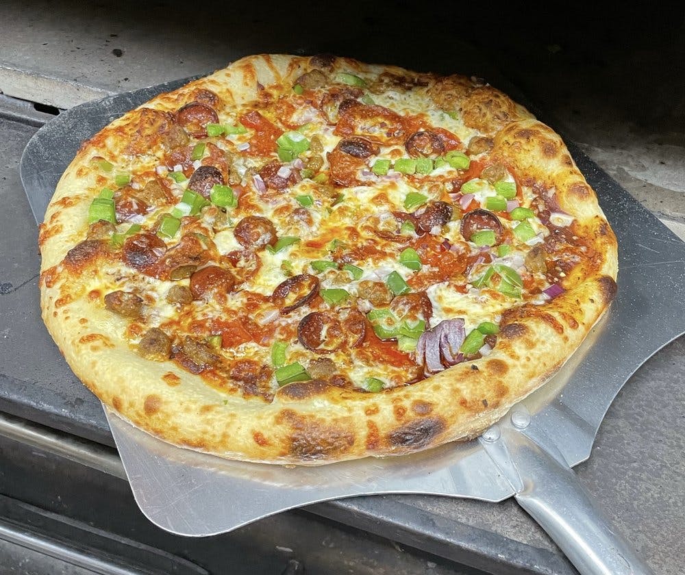Order The Big Pine Pizza - 12'' food online from Alpine Pizza store, Boise on bringmethat.com