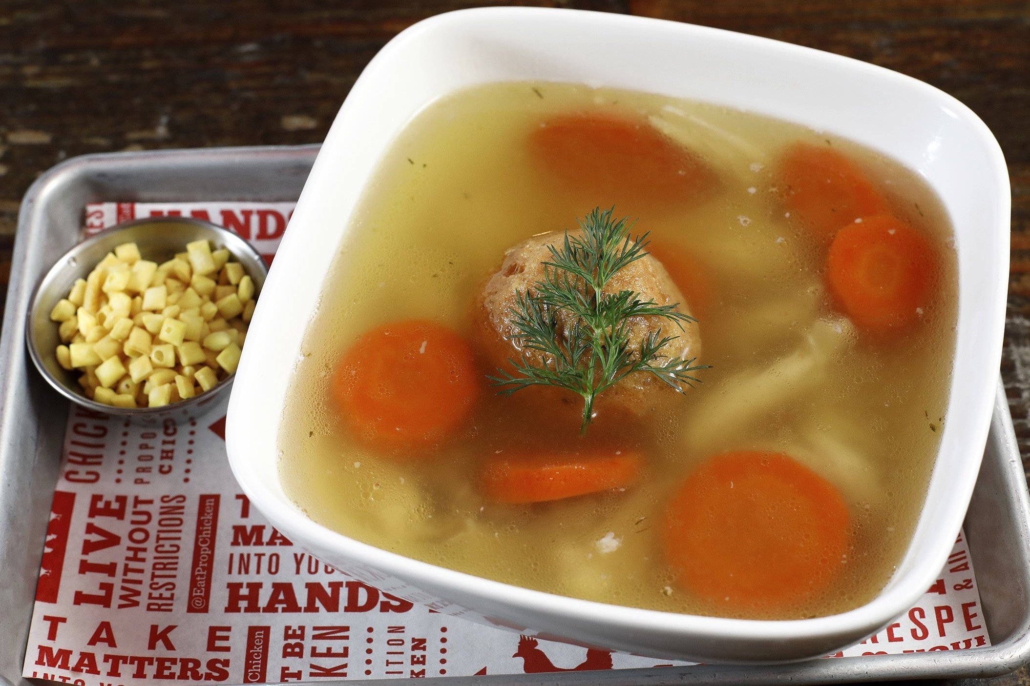 Order Matzo Ball Soup food online from Proposition Chicken store, San Francisco on bringmethat.com