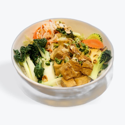Order 18. Vegetarian Tofu & Mixed Veggies Vermicelli  food online from Pho Nation store, Newark on bringmethat.com