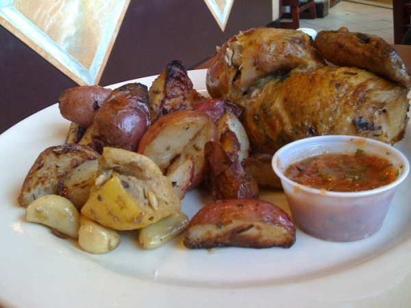 Order Wood-Roasted Free Range Chicken food online from Pronto Pizza store, Redwood City on bringmethat.com