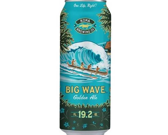 Order Kona Big Wave Ale ,19.2 OZ CAN (4.4% ABV ) food online from Pit Stop Liquor Mart store, El Monte on bringmethat.com