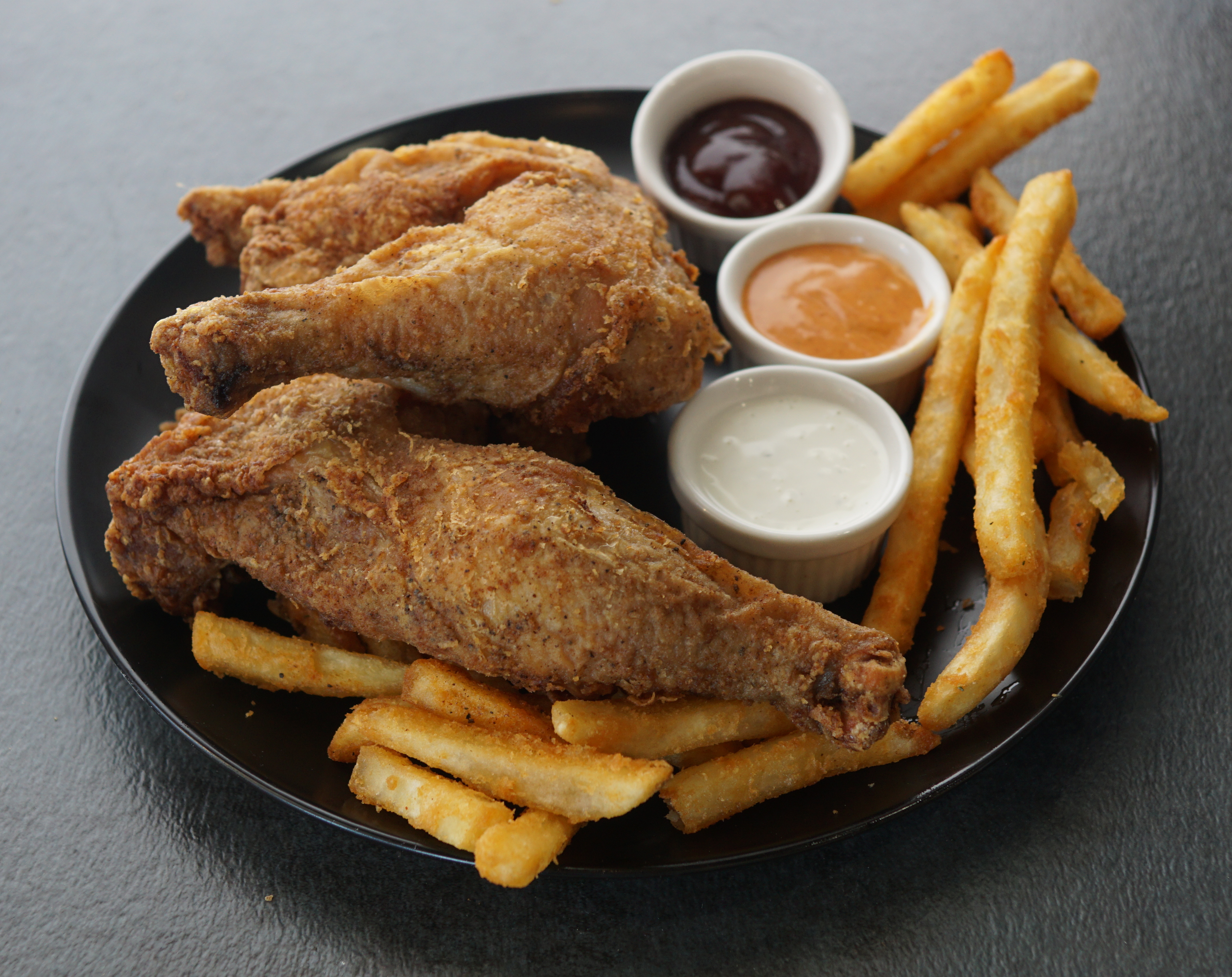 Order 2 Piece Honey Butter Leg and Thigh food online from Alaska Fish N Chips store, Los Angeles on bringmethat.com