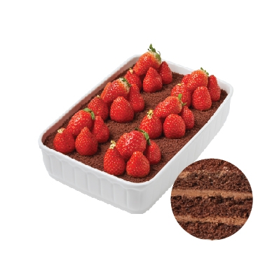 Order Chocolate Strawberry Spoonable Cake food online from Tous Les Jours store, Natick on bringmethat.com