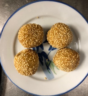 Order 4 Sesame Balls food online from Lucky Buddha Asian Restaurant store, Goodyear on bringmethat.com