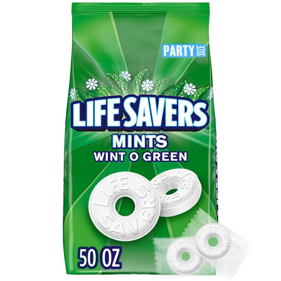 Order LIFE SAVERS Wint-O-Green Breath Mints Hard Candy, Party Size, 50 oz Bag food online from Cvs store, UPLAND on bringmethat.com