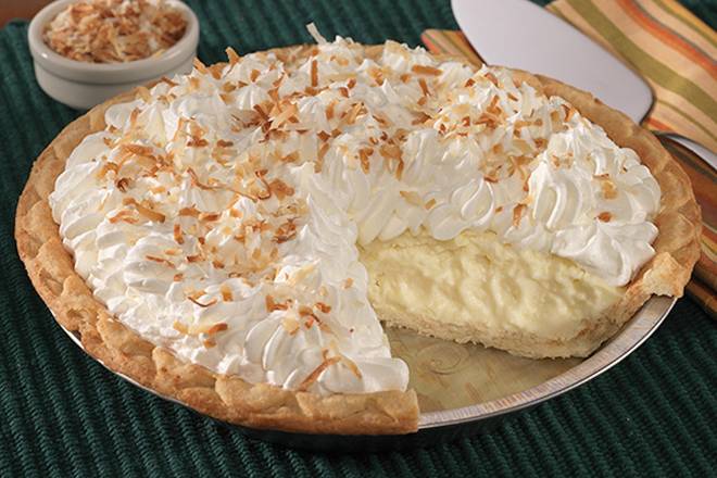 Order Whole Tropical Coconut Cream Pie food online from Shari Cafe store, Spokane on bringmethat.com