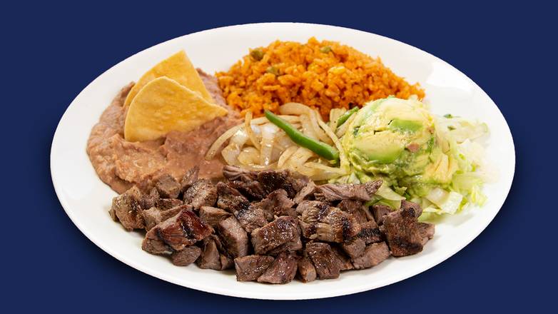 Order Plate Sirloin food online from Taco Palenque store, Laredo on bringmethat.com
