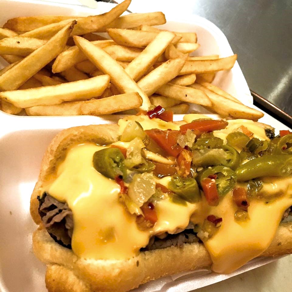 Order Italian Beef Sandwich with Fries - Sandwiches & Burgers food online from Maya's Pizza store, Chicago on bringmethat.com