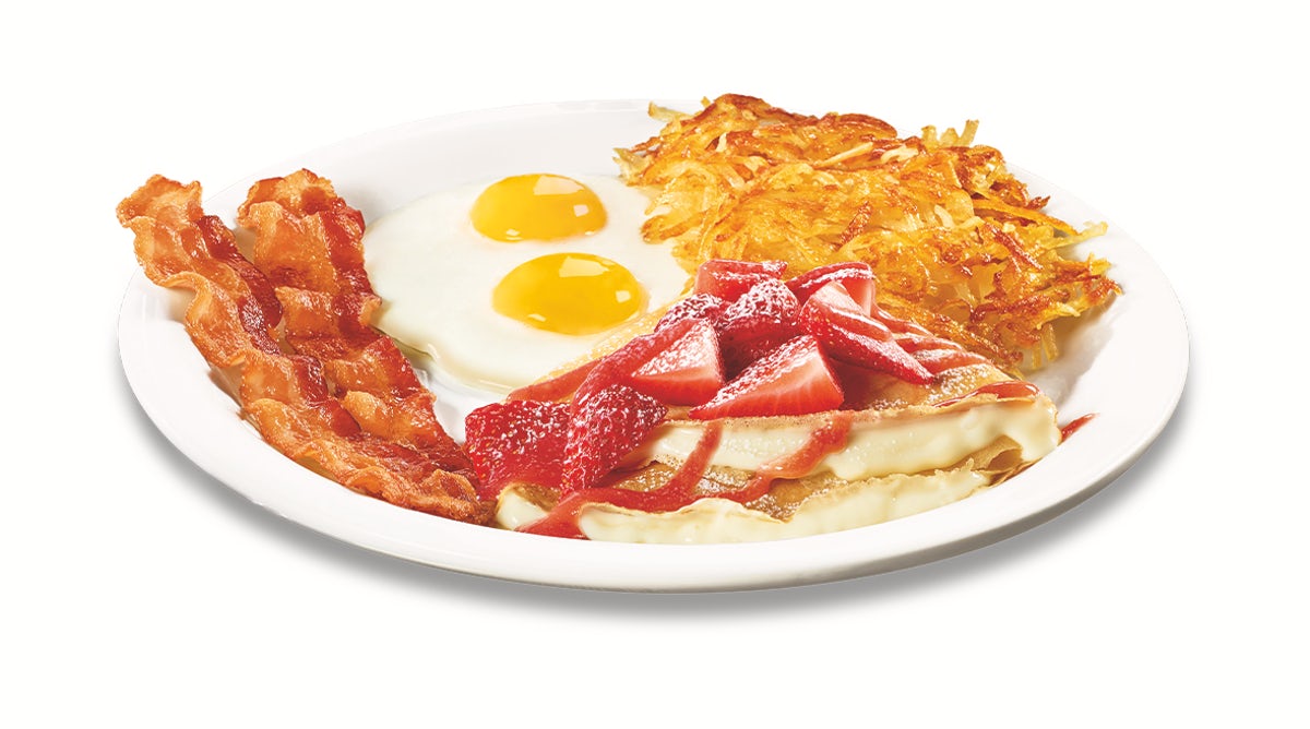 Order Berry Vanilla Crepe Breakfast food online from Dennys Restaurant store, Houston on bringmethat.com
