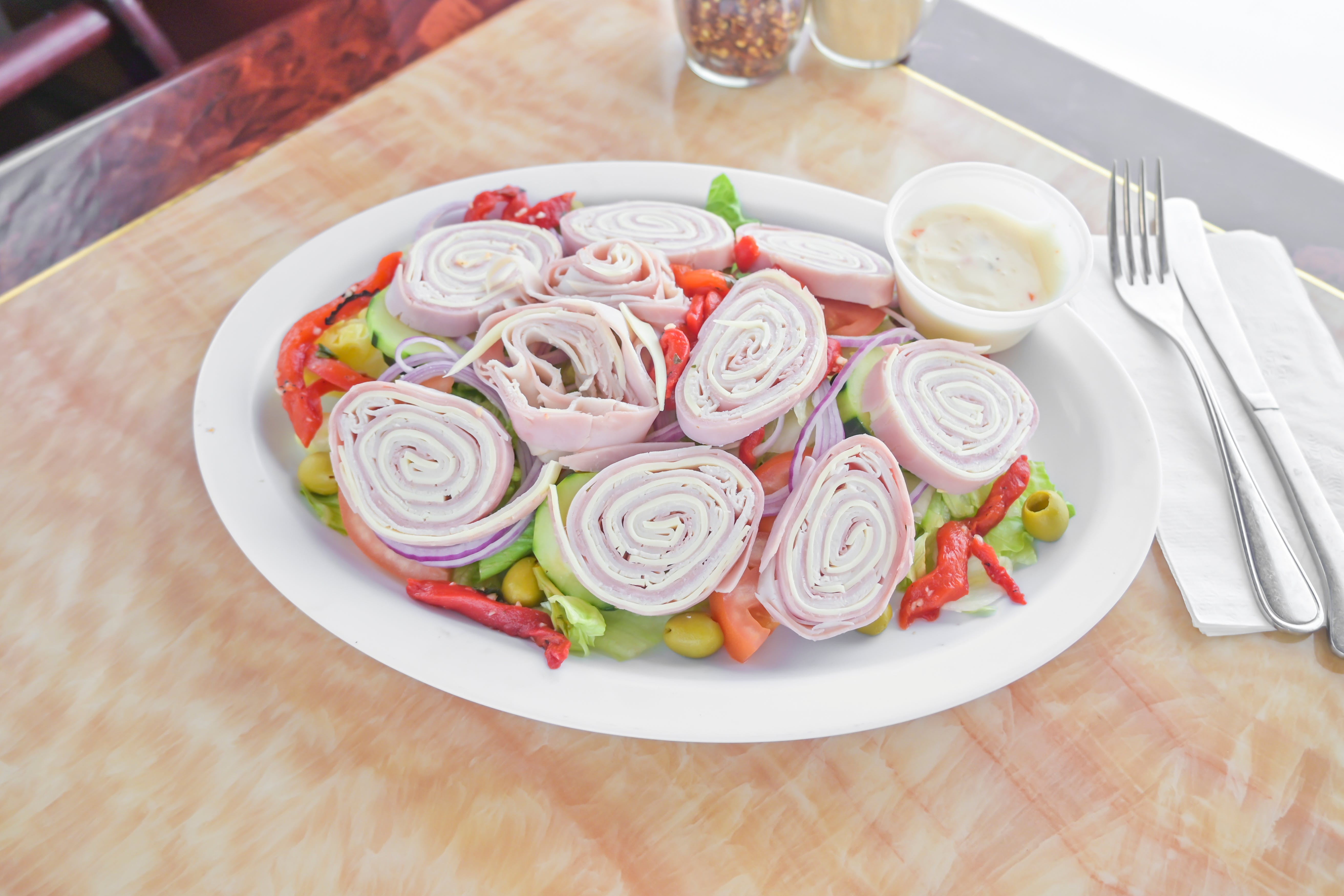 Order Chef Salad - Salad food online from Tuscan Pizza store, Sicklerville on bringmethat.com