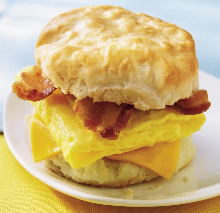 Order Bacon, Egg and Cheese Biscuit food online from Malenee Donuts store, La Porte on bringmethat.com