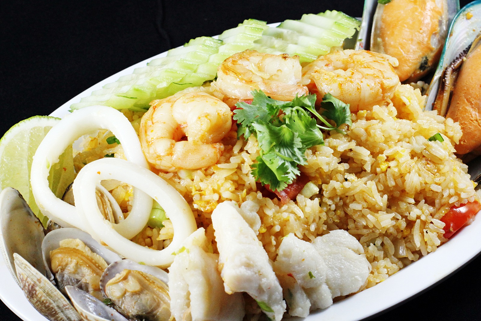Order Seafood Fried Rice food online from Nine Seafood Restaurant store, Cerritos on bringmethat.com