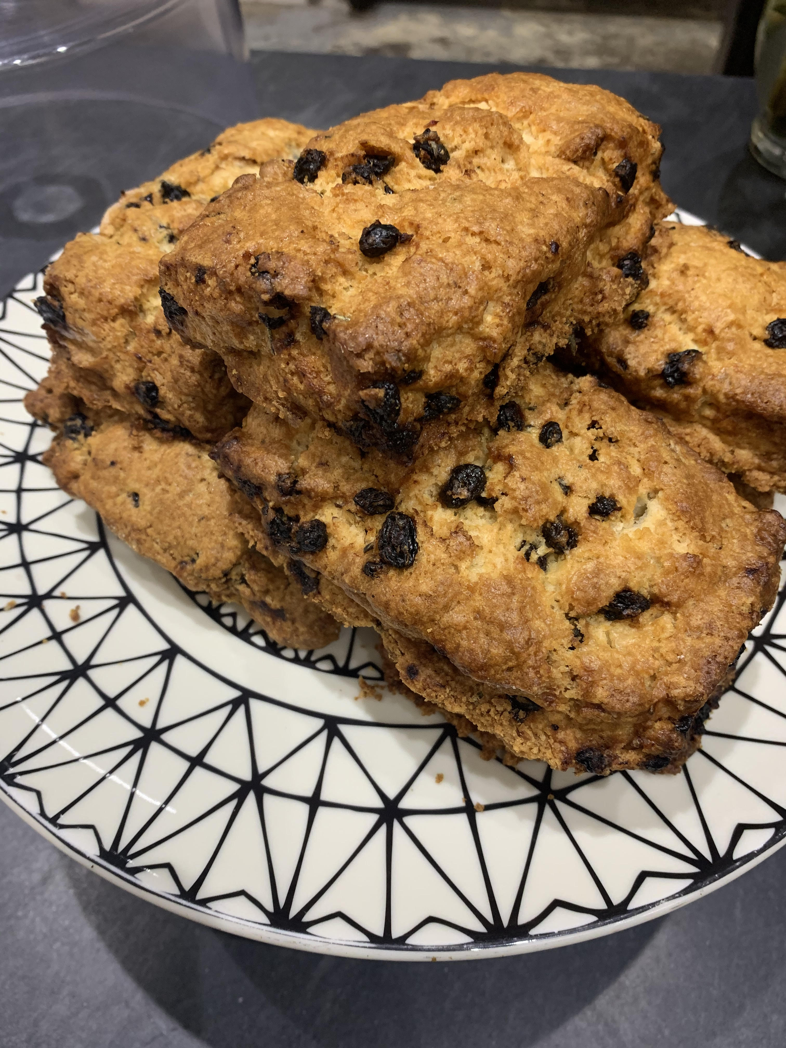 Order Blueberry  scones  food online from Weights + Measures store, Houston on bringmethat.com