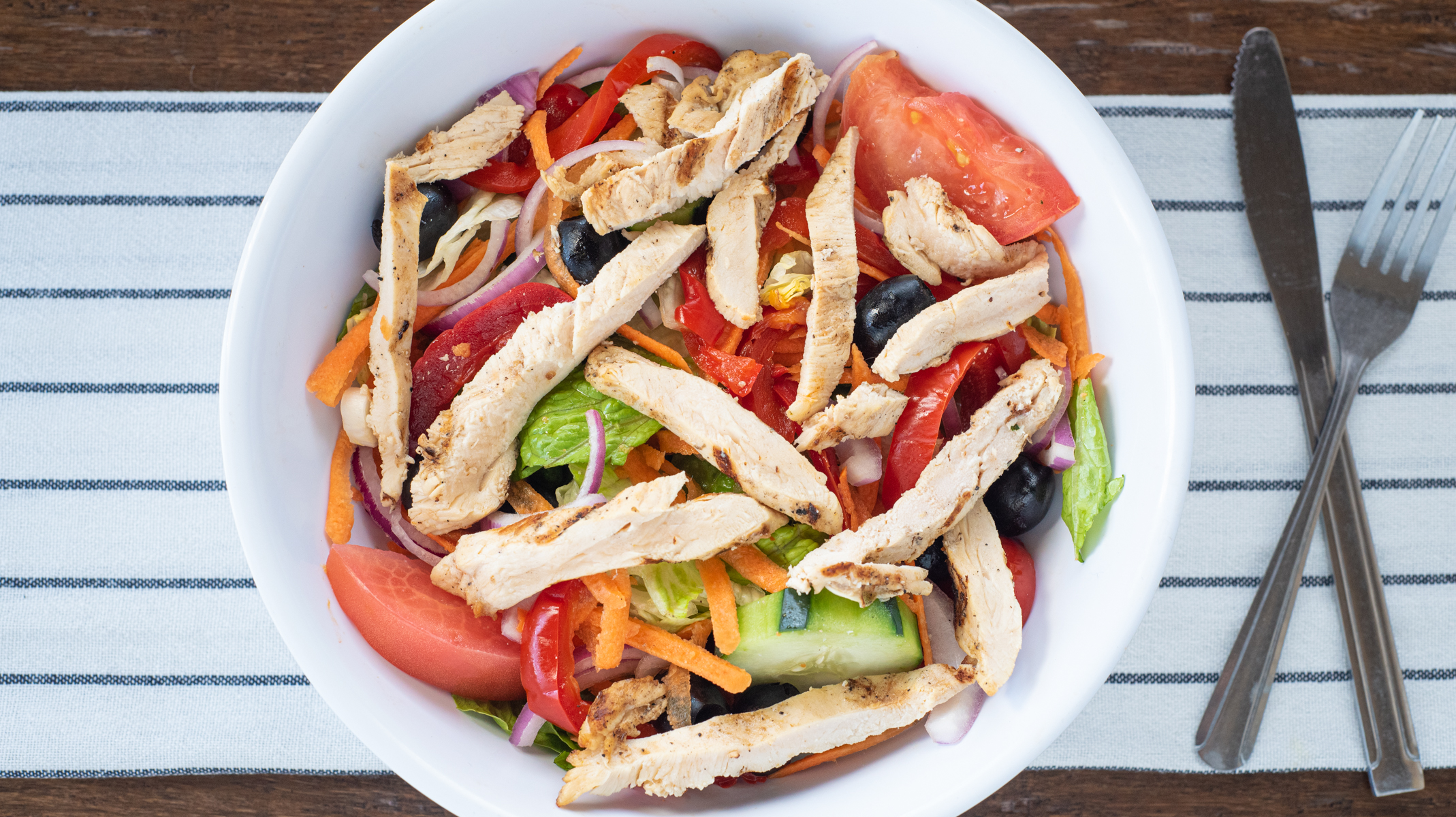 Order Garden Grilled Chicken Salad food online from Westover Pizza store, Stamford on bringmethat.com