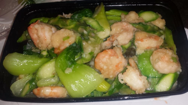 Order Shrimp with Asparagus food online from Cao's Kitchen Asian Bistro store, Orange on bringmethat.com