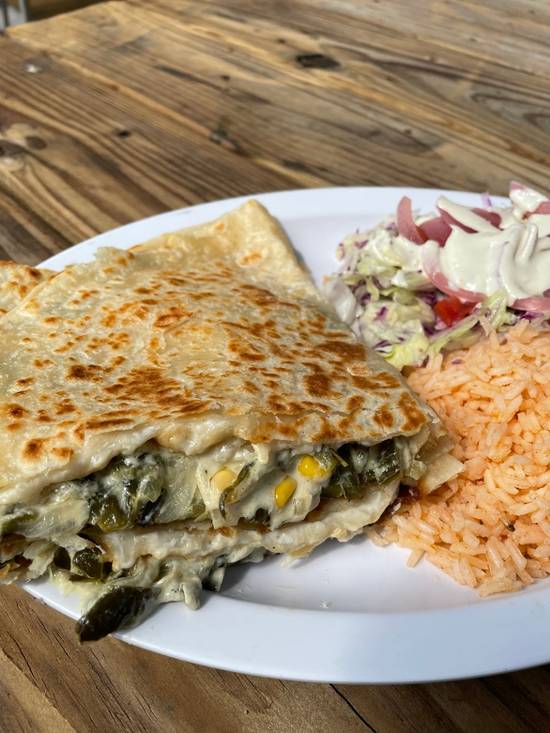 Order Quesadilla Poblana food online from Cascabel store, Houston on bringmethat.com
