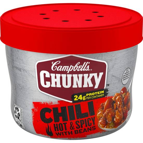 Order Campbell's Chunky Chili - Hot & Spicy food online from IV Deli Mart store, Goleta on bringmethat.com