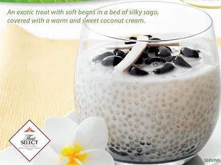 Order sago and black bean in coconut milk food online from Queen of Thai Cuisine store, Gardena on bringmethat.com