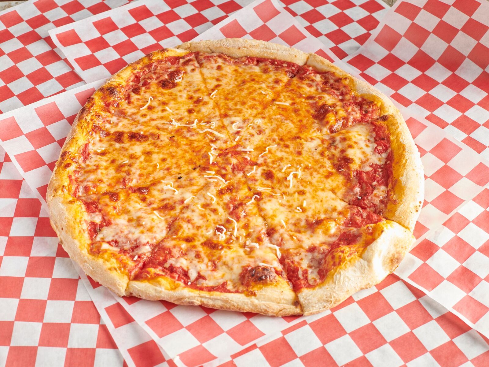 Order 14" Small Pie Pizza food online from Johnny's pizzeria store, Brooklyn on bringmethat.com