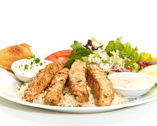 Order Grilled Chicken Breast Feast food online from Taziki Mediterranean Cafe store, Jeffersonville on bringmethat.com