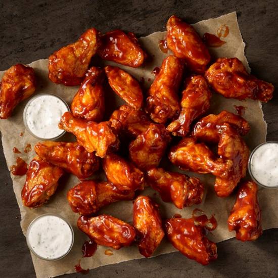 Order 24 ct. Wings food online from Buster'S American Kitchen store, Cary on bringmethat.com