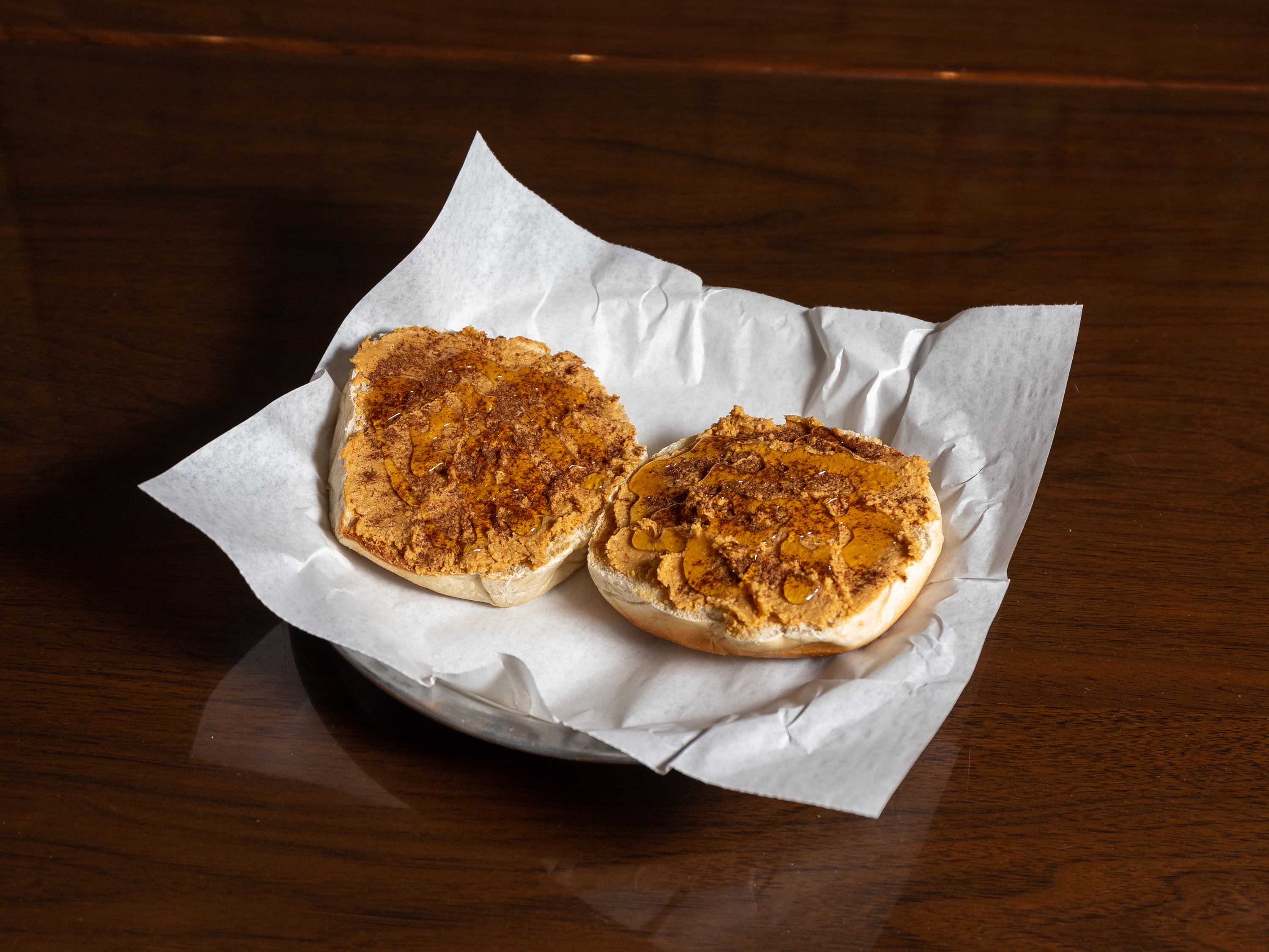Order Bagel PBJ Sandwich food online from The Peanut Butter Jelly Deli store, West Allis on bringmethat.com