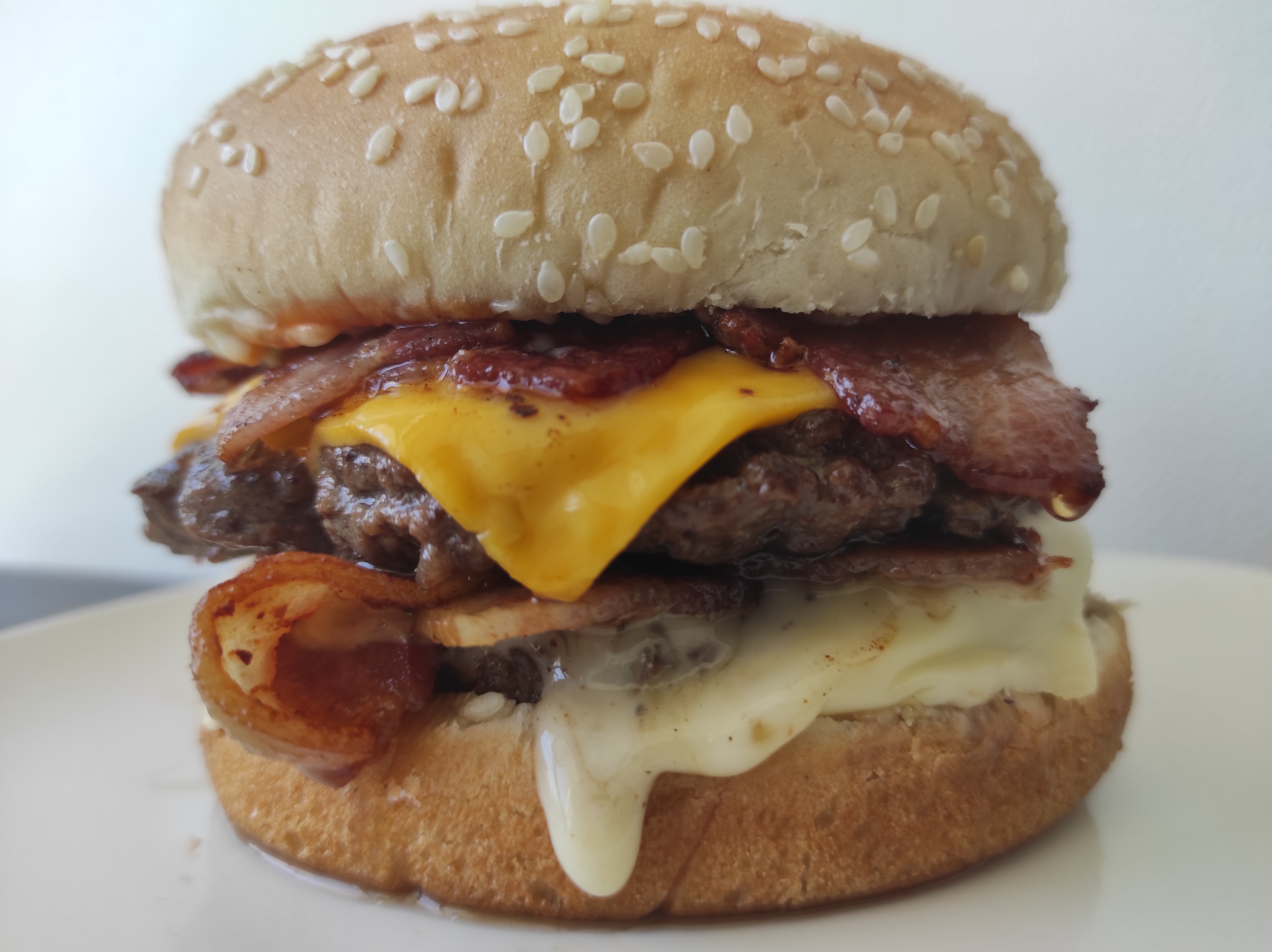 Order Double Bacon Cheeseburger and Fries food online from Kooby store, La Crescenta on bringmethat.com