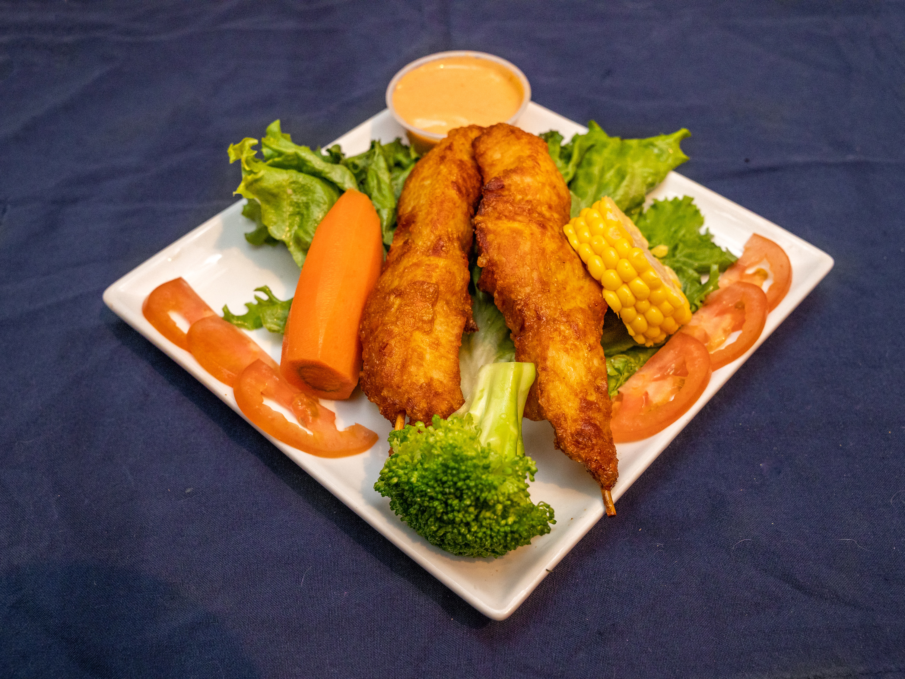 Order Chicken Satay food online from Kiku sushi store, Brooklyn on bringmethat.com