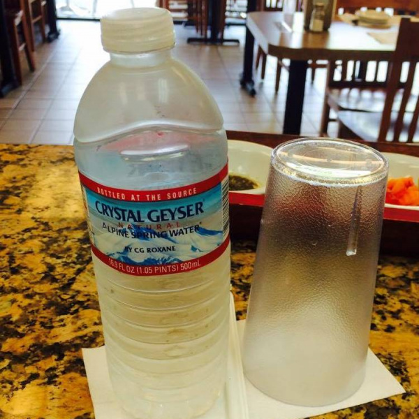 Order Water Bottle food online from Petra Middle Eastern Cuisine store, Livermore on bringmethat.com