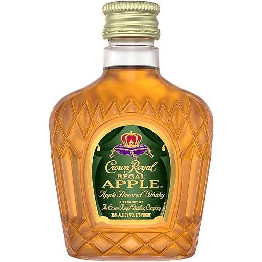 Order Crown Royal Regal Apple Canadian Whisky (50 ML) 109038 food online from BevMo! store, Anaheim on bringmethat.com