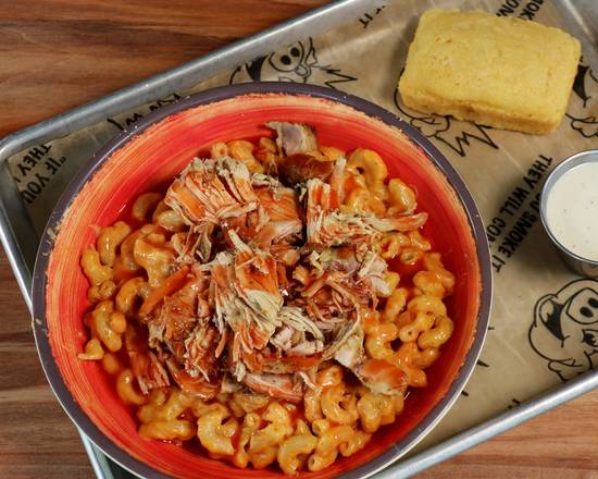 Order Buffalo Chicken Macaroni and Cheese food online from Bbq King Smokehouse store, Huntley on bringmethat.com